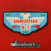 Custom made, beaded Shawnee Lodge Flap