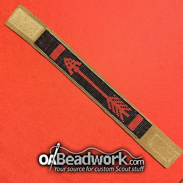 Brotherhood Bracelet (White on Black) | OABeadwork.com